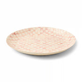 Violet Check Decorative Capiz Bowl