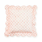 Rosy Check Reversible Scalloped Lumbar Throw Pillow
