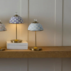 Rosy Check LED Rechargeable Dome Table Lamp
