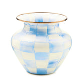 Emerald Check Large Vase