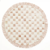 Mocha Check Round Placemat