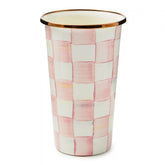 Violet Check 10 Ounce Tumbler