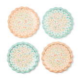 Posie Patch Ceramic Dessert Plates, Set of 4