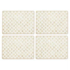 Courtly Checked Cork Back Placemats, Set of 4