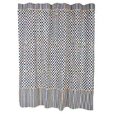 Mocha Check Shower Curtain