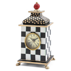 Sterling Check Desk Clock