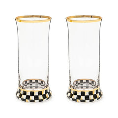 Courtly Check Highball Glass, Set of 2