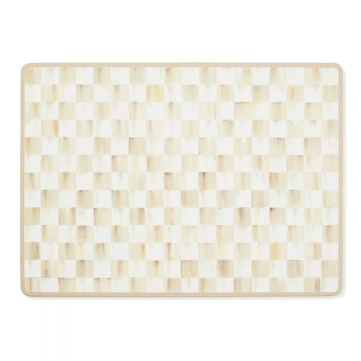 Sterling Check Cork Back Placemats, Set of 4