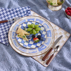 Courtly Checked Cork Back Placemats, Set of 4