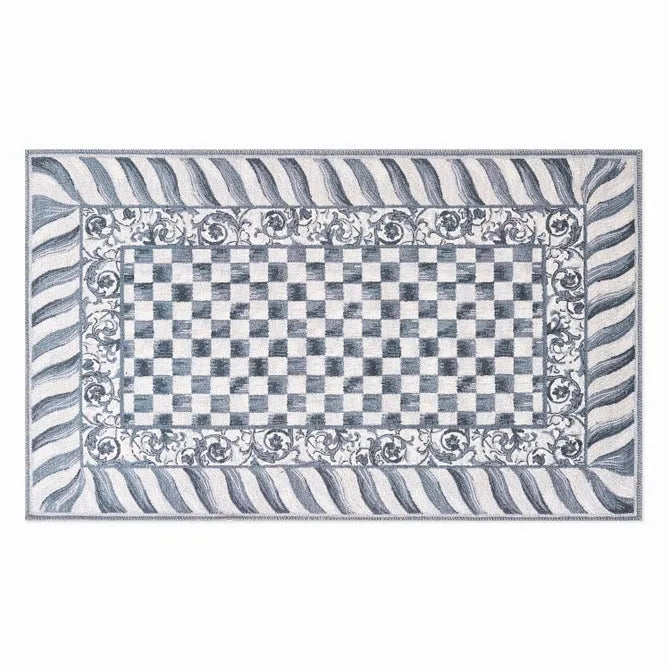 Sterling Check 3' x 5' Washable Rug